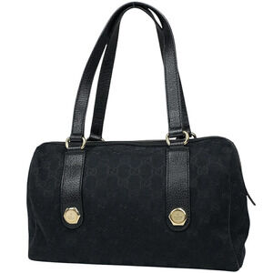 Gucci GG handbag Boston canvas black